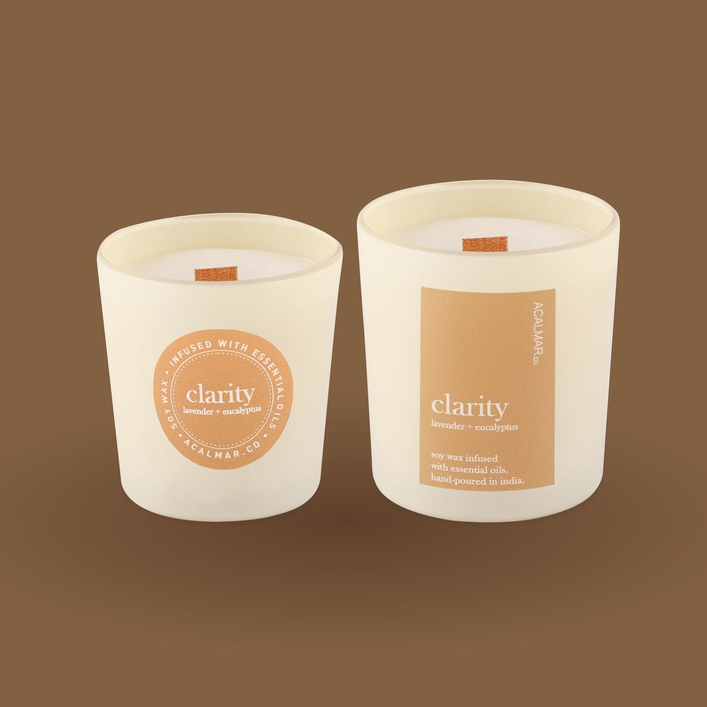 Glass Jar Candles - Clarity (lavender + eucalyptus)