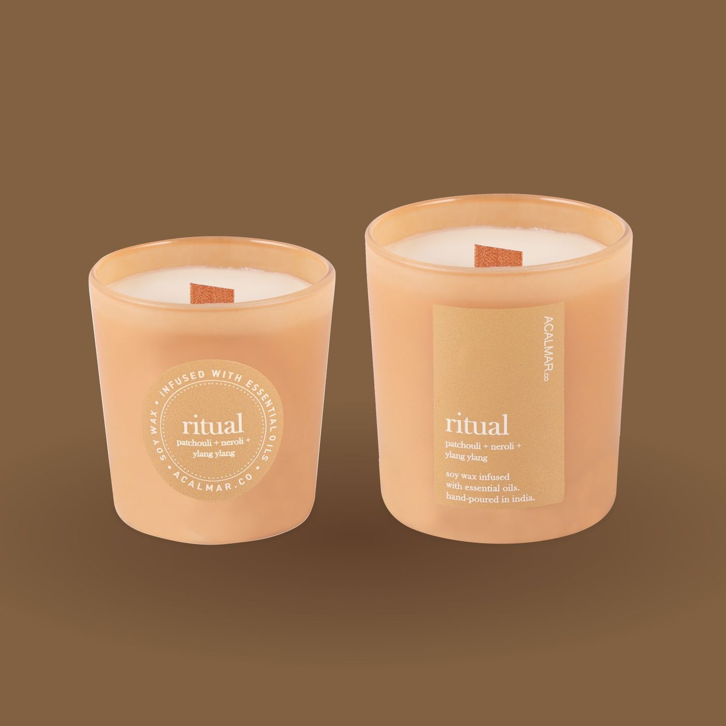 Glass Jar Candles - Ritual (patchouli + neroli + ylang ylang)
