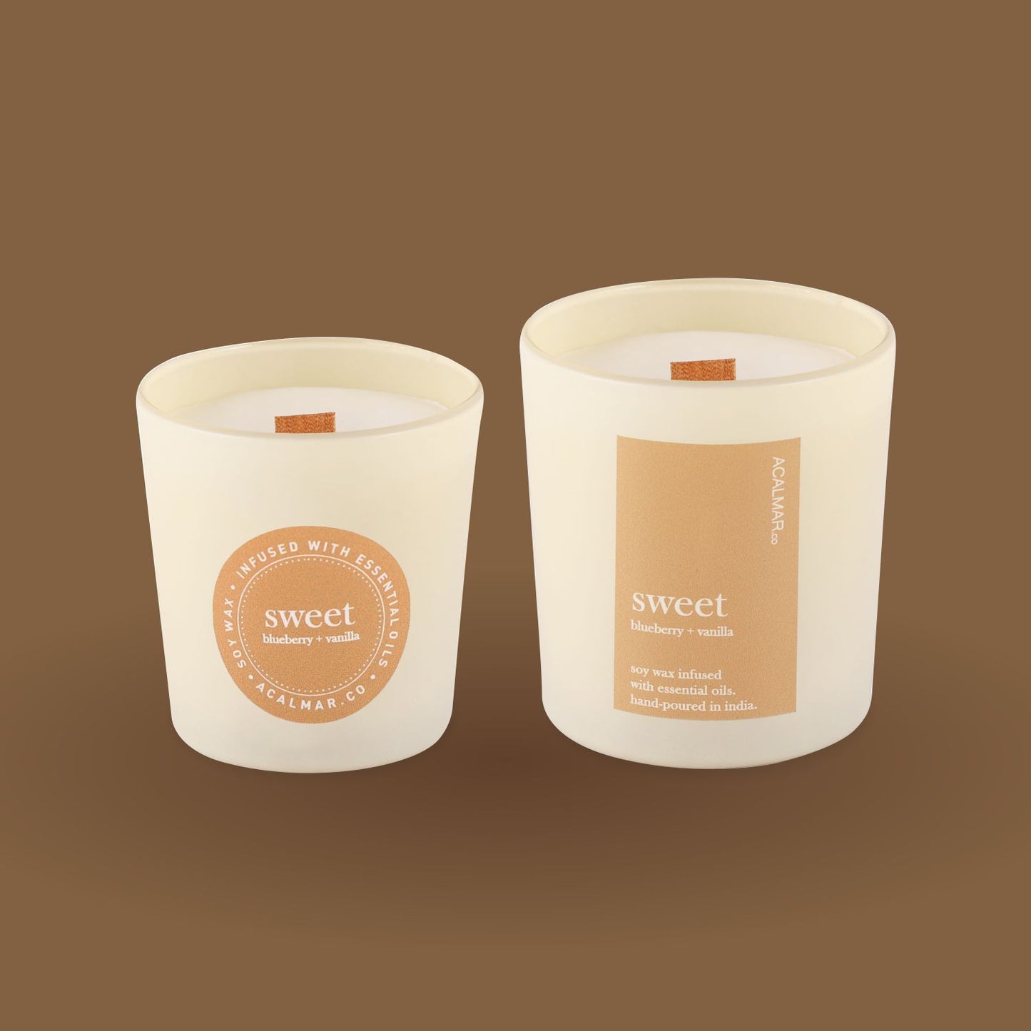 Glass Jar Candles - Sweet (blueberry + vanilla)