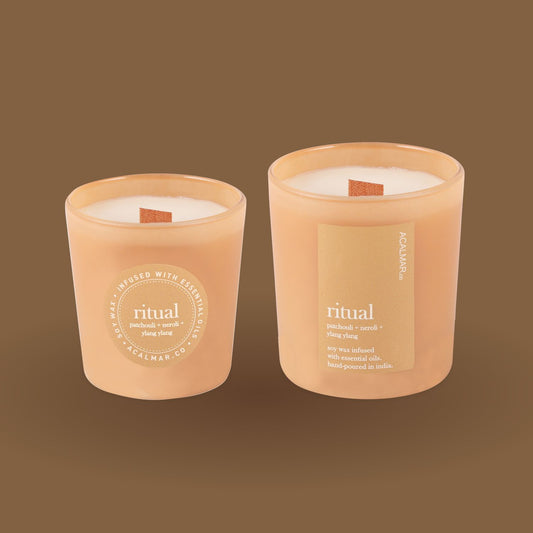 Glass Jar Candles - Ritual (patchouli + neroli + ylang ylang)