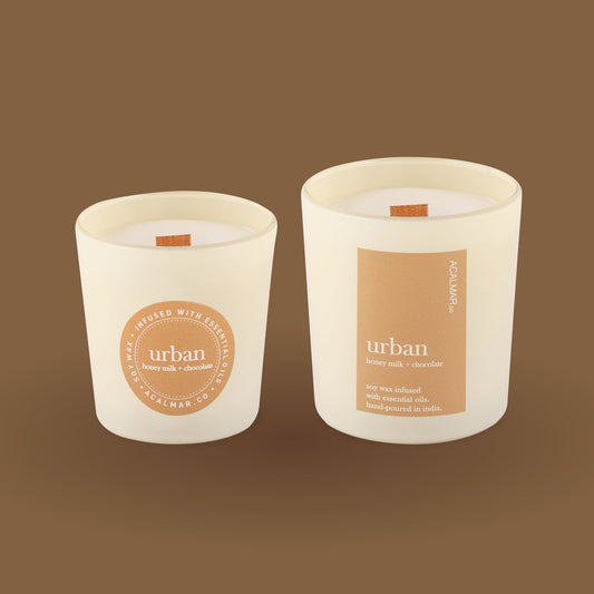 Glass Jar Candles - Urban (honey milk + chocolate)